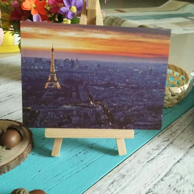 Мини -деревянный штатив Мольберт показ картинка карты карты Canvas Holder Wedding Party