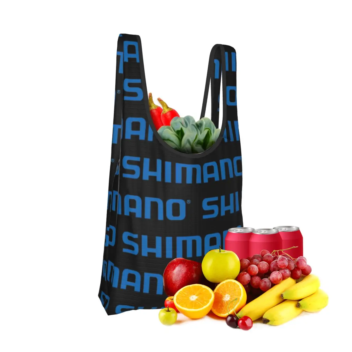 shimano-pesca-peixe-merch-sacola-de-compras-portatil-sacolas-dobravel-ombro-shopper-bolsa-de-compras