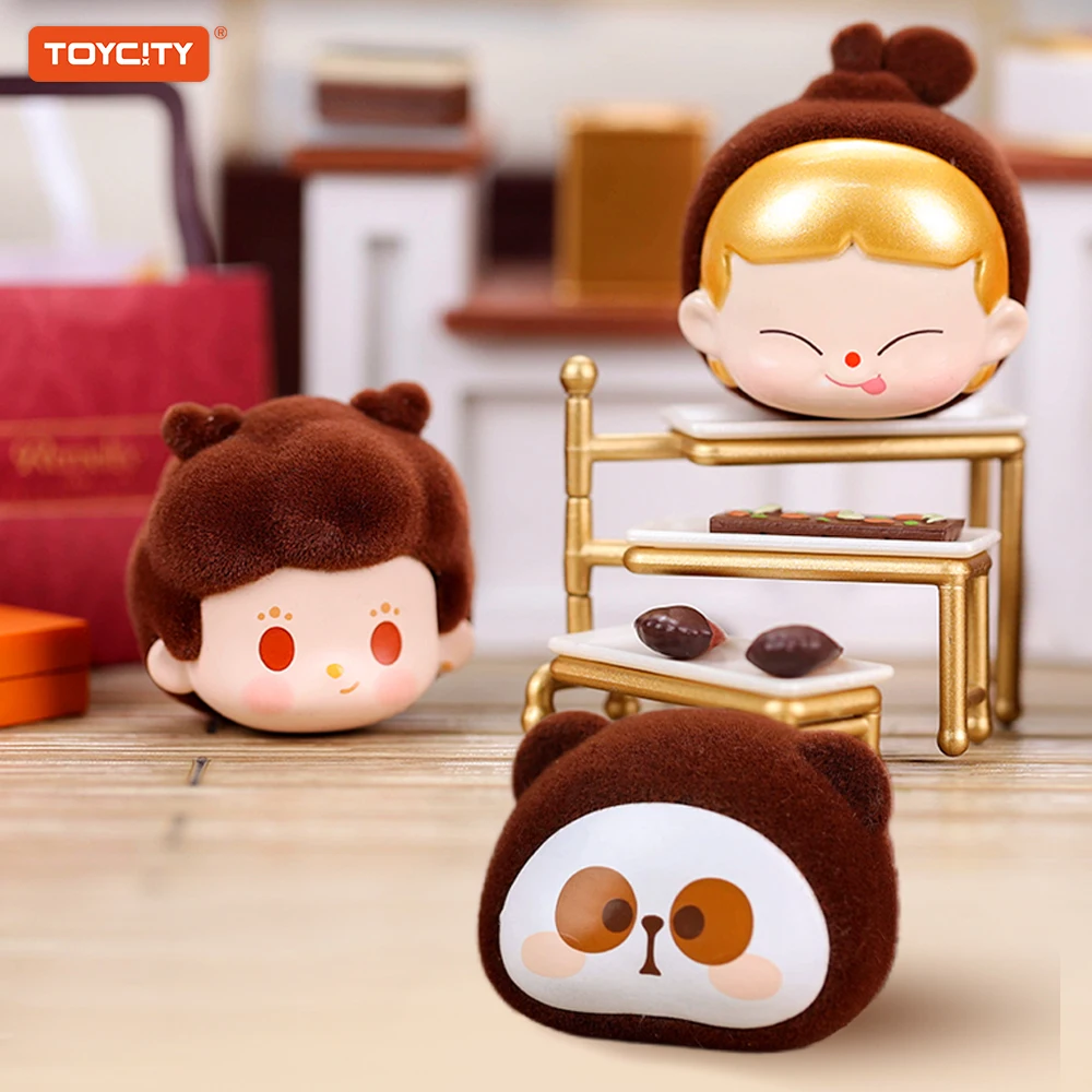Série de aventura com sabor de cacau TOYCITY – Conjunto de adesivos para caixa cega misteriosa, brinquedos magnéticos fofos para geladeira (mini figura aleatória)