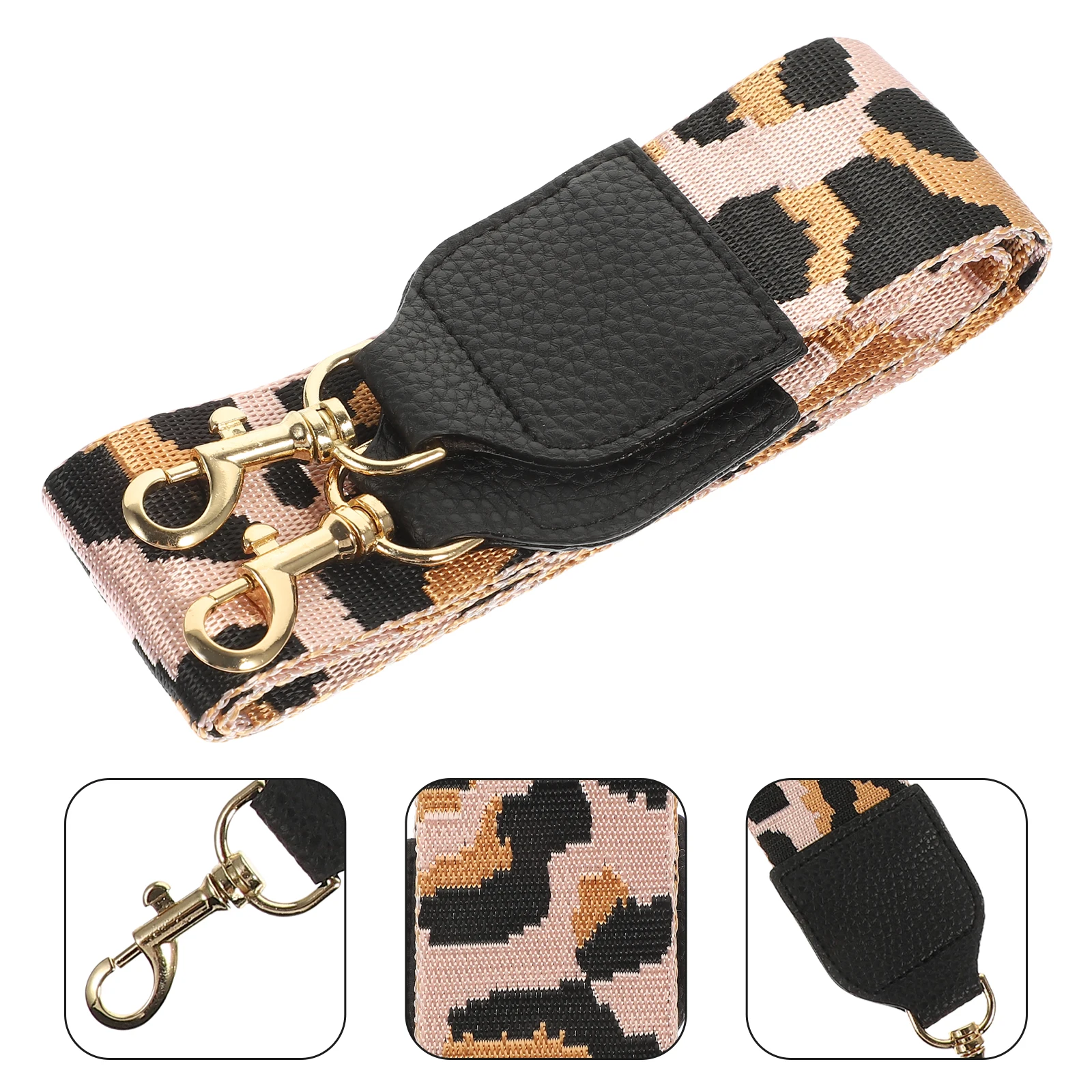 

Wide Shoulder Strap Fabric Stainless Steel Replacement Belt Crossbody Handbag Purse Strap Comfortable Bag Strap