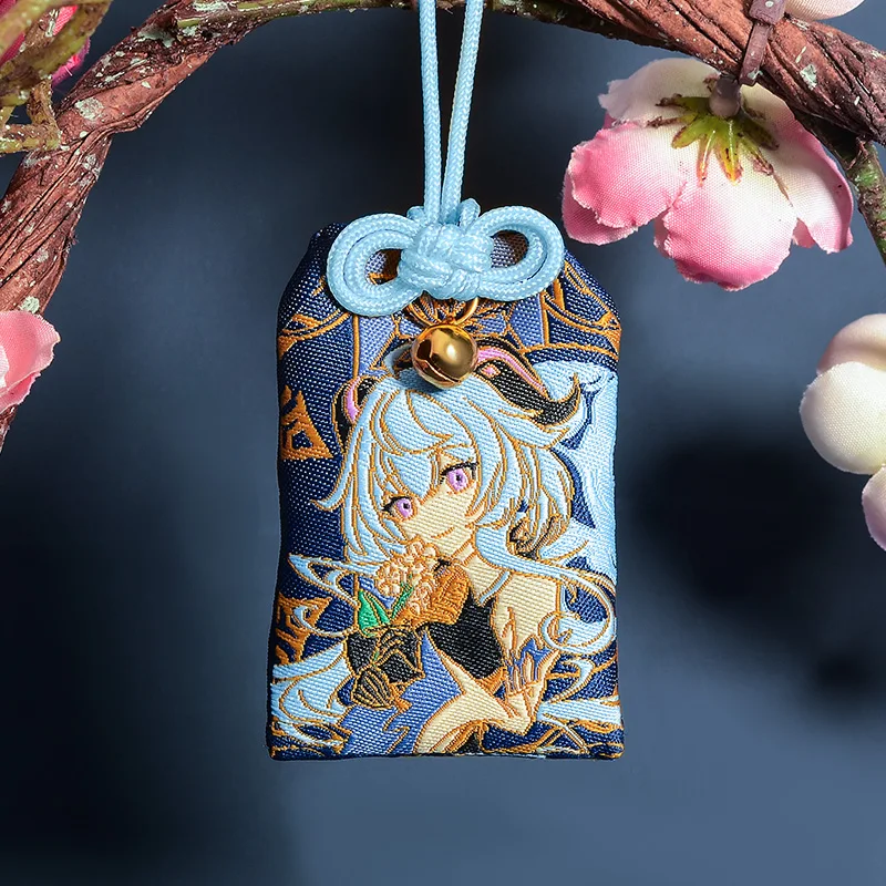 Impact Amulet Cosplay Xiao Ganyu Kazuha Tartaglia Keqing Hutao Venti Protective Talisman Costume Props Gifts Colletion