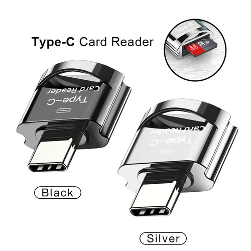 Imagen 1 del producto Adaptadores tipo C a Microsd TF, lector de tarjetas de memoria inteligente OTG, adaptador Micro USB a Micro-SD tipo C para PC/Mac