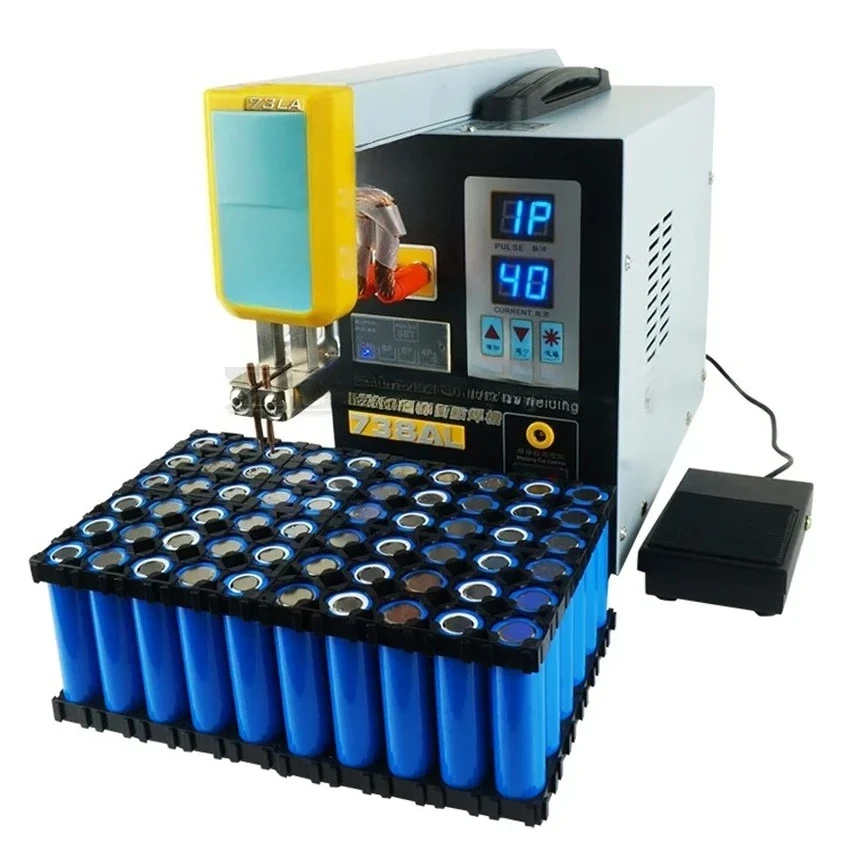 3.6KW 738AL Spot Welding Machine New Upgraded Telescopic Arm Handheld WIth Spot Welding Pens Precision Pulse Spot Welders