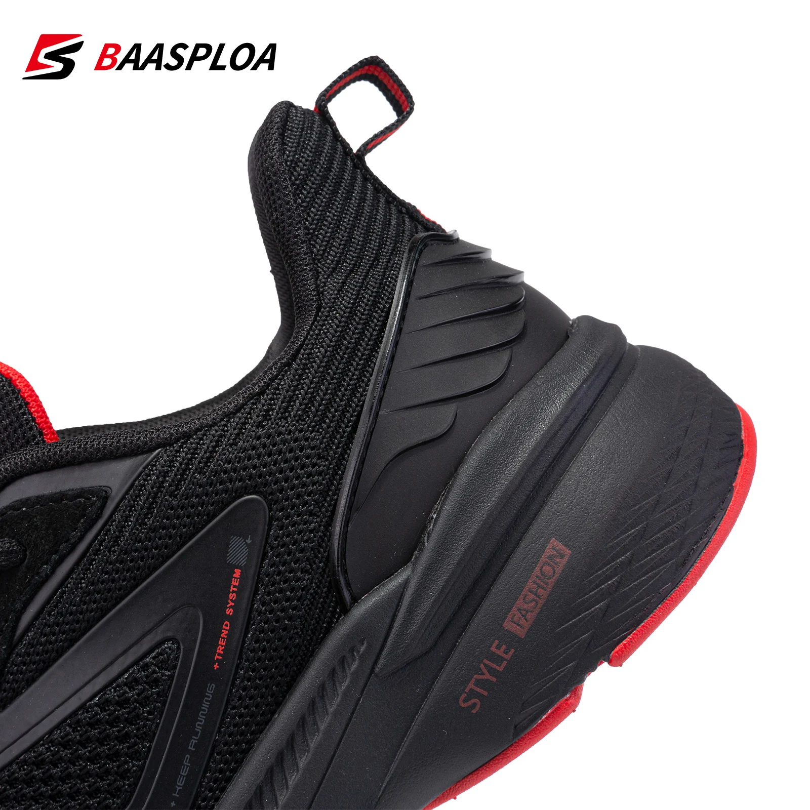 Baasploa 2023 Spring New Sneaker Fashion Comfortable Running Shoes Breathable Tenis Sneaker Light Shock Absorption Casual Shoes