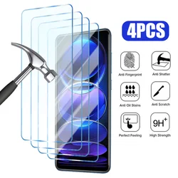 4pcs Tempered Glass for Xiaomi Redmi Note 9 10 11 12 13 Pro 10S 9S 10C Screen Protector on Redmi 8 7 9C 9T 9A  Glass