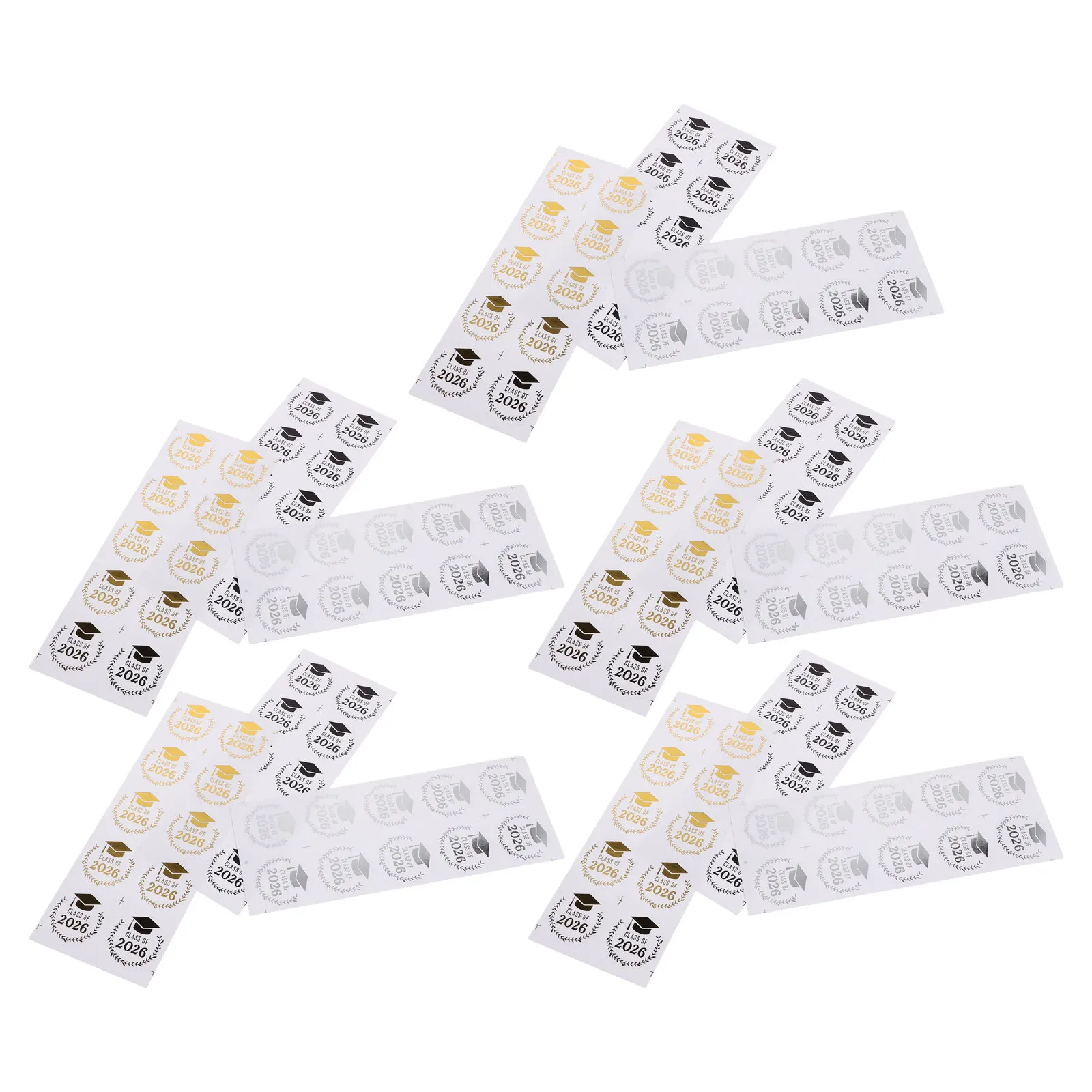 

15 Sheets Graduation Season Stickers Class of 2026 Pet Adhesive Envelope Seal Labels Self Adhesive for Senior College Grad Party