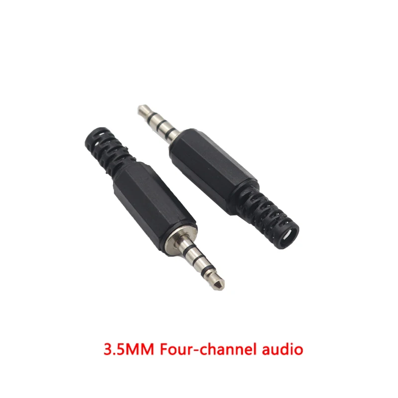 【10PCS】3.5mm 2/3/4 Pole mono Audio Connectors Jack Plug Headphone Male Adapter 3.5mm jack plug 3.5 Male Plug Wire Terminals H10