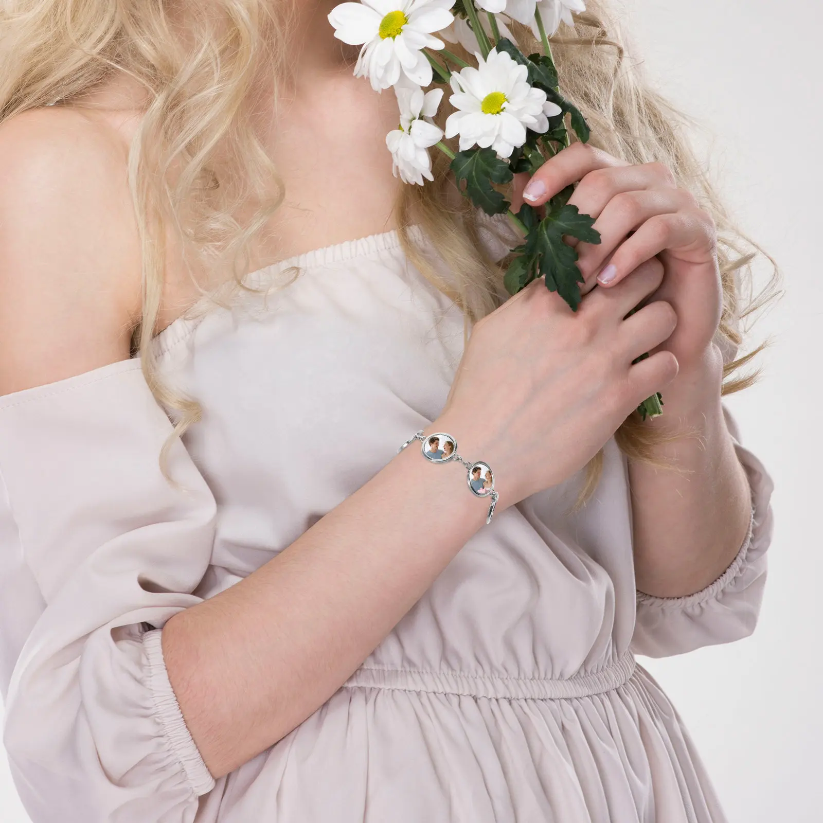 

Набор из 4 заготовок для сублимационных браслетов: круглые основы-подставки, необработанные, для самостоятельного изготовления, термотрансферные, для создания украшений дружбы, заготовки для рукоделия