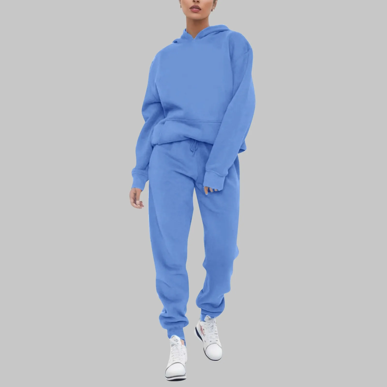 Hoodies Pants Set Woman 2 Pieces Joggers Tracksuit Long Sleeve Sweatshirt Sweatpant Plus Size Loose Suit Fall Outfits Sportswear