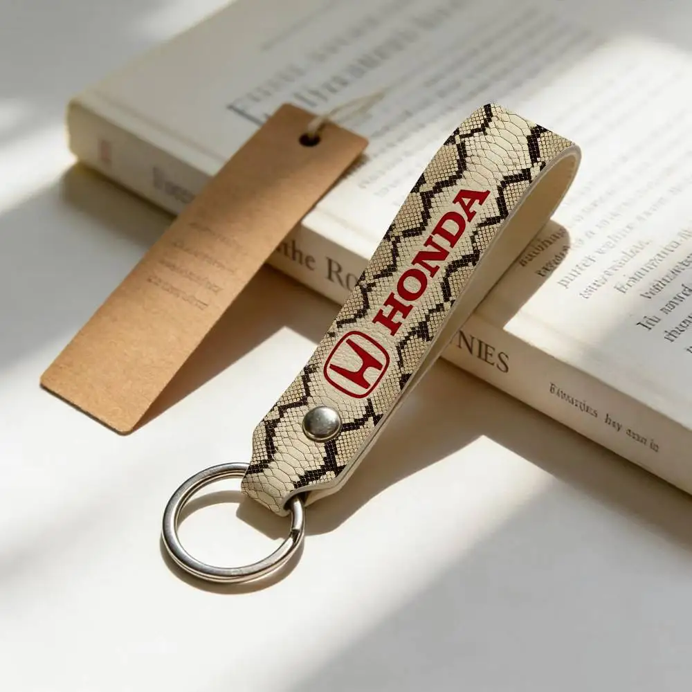 

Брелок для ключей из искусственной кожи для мотоциклов Honda, универсальный держатель для ключей для мотоциклов, подарок для мужчин-райдеров