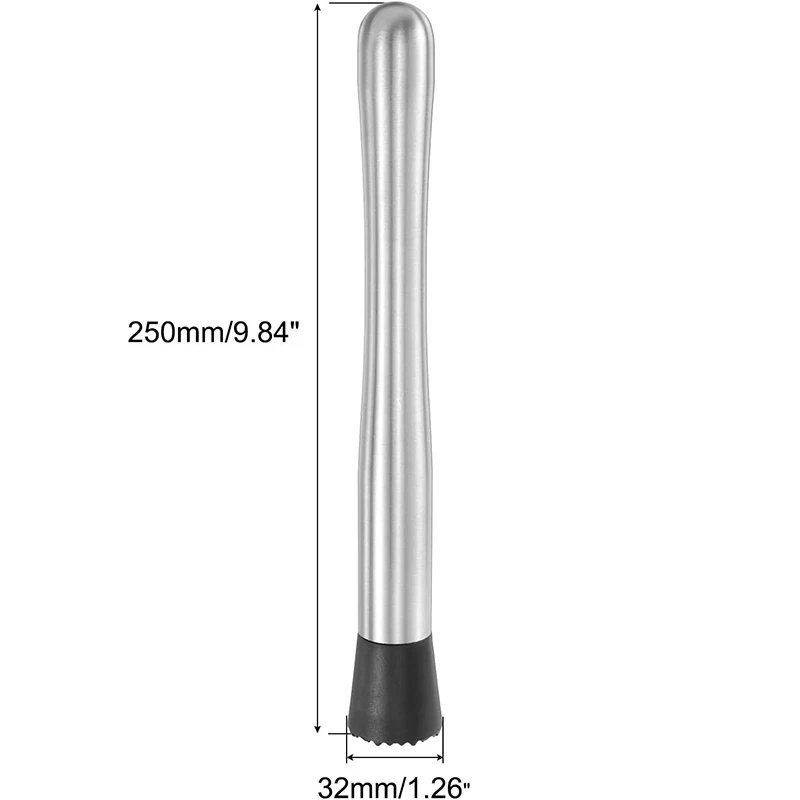 304 Stainless Steel Ice Crushing Hammer Pressing Juice Mashing Stick Storm Hand Beating Lemon Tea Tool Icebreaker Hammer