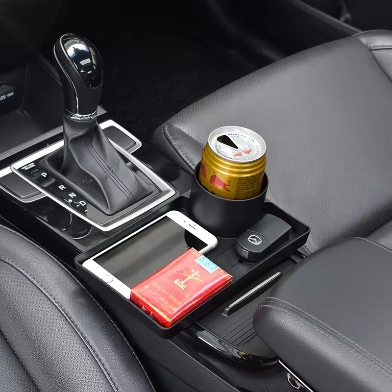 

1pcs Car Food Tray Drink Holder Adjustable Cup Holder Expander Interior Sundries Storage Box Seat Dessert Plate Car Accessories