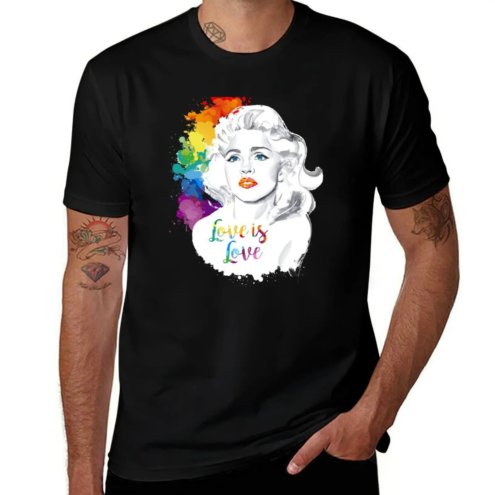 

Love is love T-Shirt Simple Casual Short Sleeve Cotton T-Shirt
