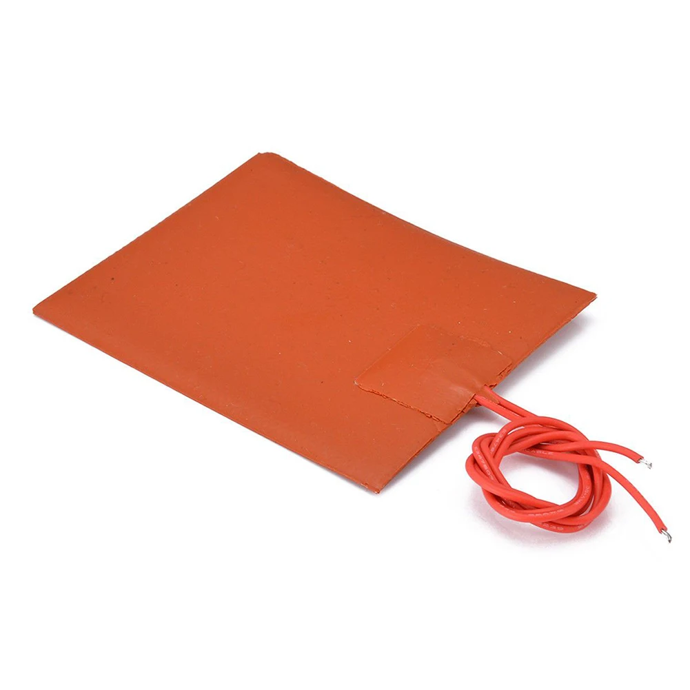 1pcs Brand New Home Heating Pad Space Heaters Silicon 20W 5.7Ω 80x100mm For 3D Printer Heater Pad Silicon Rubber