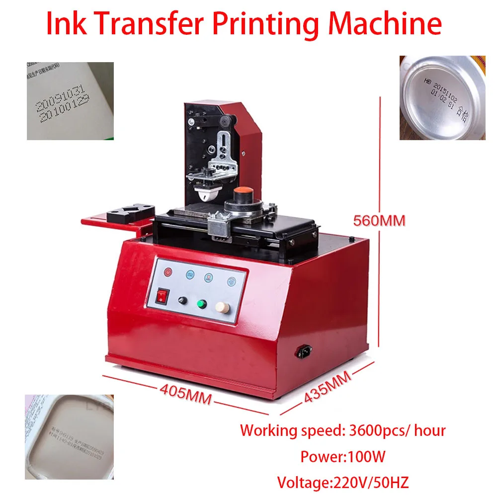 

LY-380 Ink Transfer Printing Machine Desktop Electric Pad Printer 220V Environmental Semi-Automatic for Product Date Use