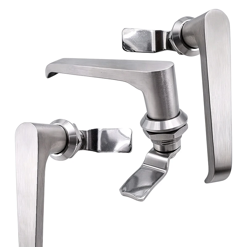 High Quality 304 Stainless Steel L-Shaped Handle Lock MS324 Industrial Cabinet Door Lock Electric Cabinet Lock Hardware Tool Kit