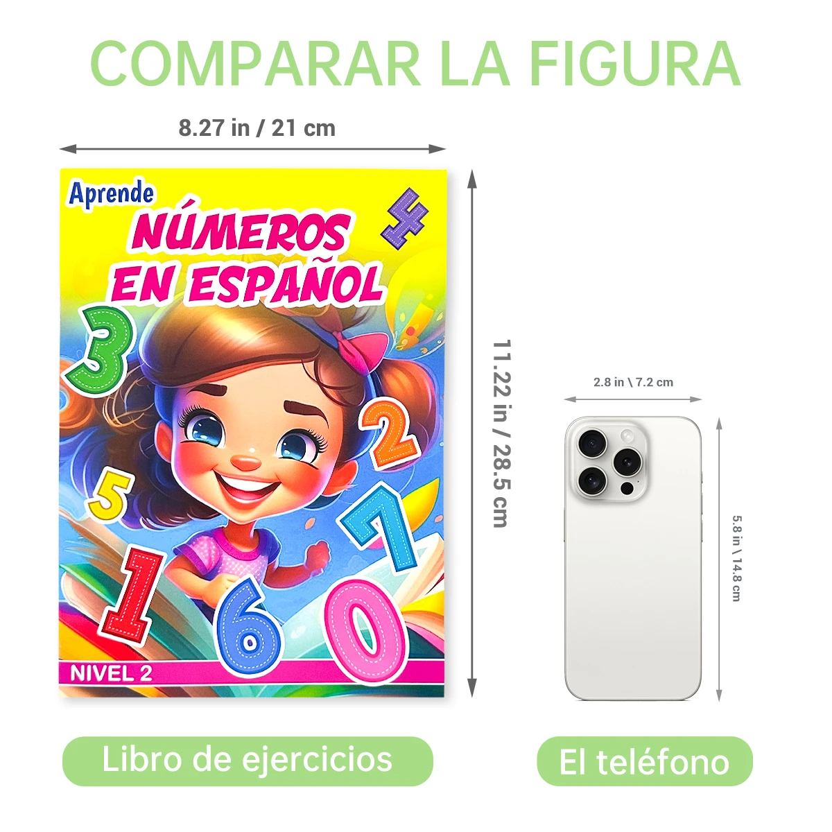 Cute baby learn! Spanish number and letter grading primer for Kids Learning