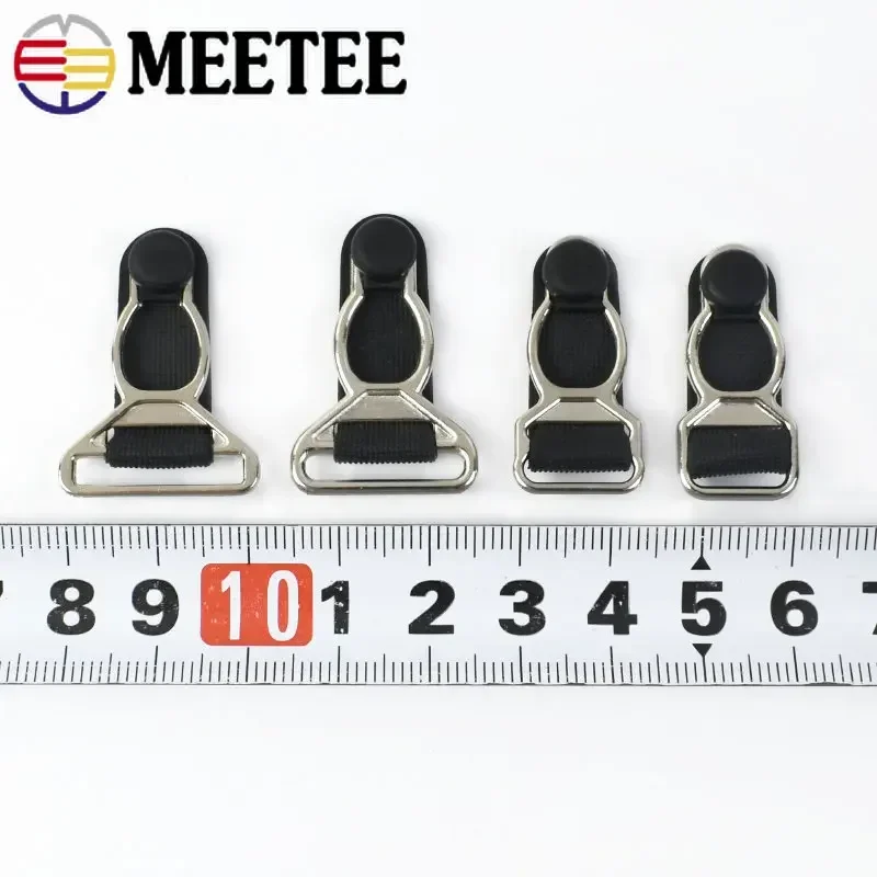 20/50Pcs 10/12/15/18mm Metal Buckles for Bra Underwear Suspender End Hooks Sexy Corset Sock Clips Clasp DIY Sewing Accessories