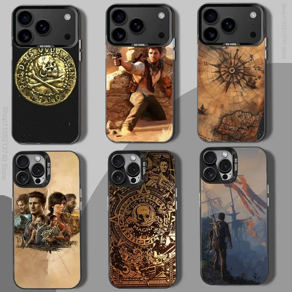 

M-Magna cool U-Uncharted Phone Case For iPhone 15,17,12,14,13,16,11,Mini,Max,Air,Plus,Pro,E Protect Cover black