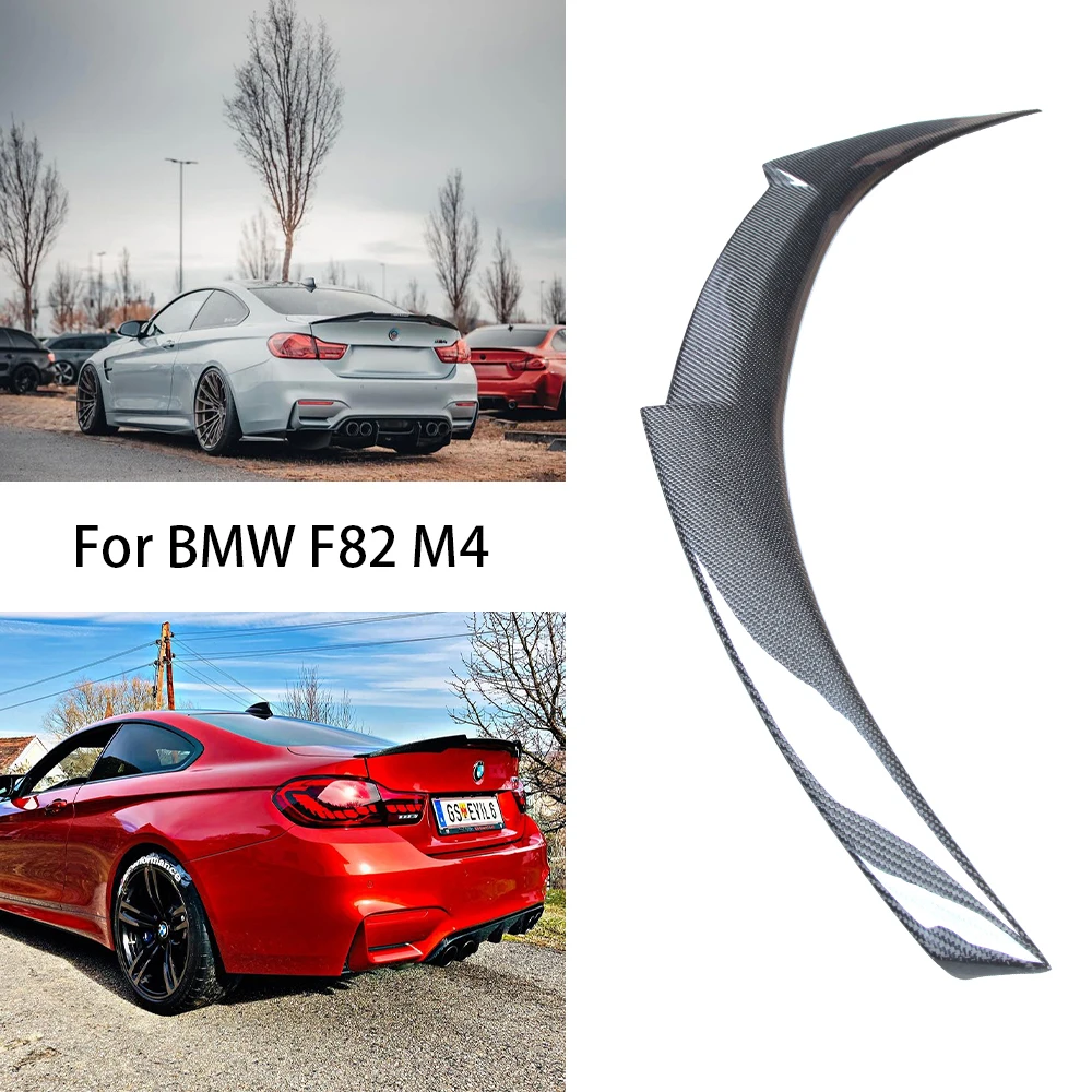 

For BMW M4 F82 M4 Style Carbon fiber Rear Spoiler Trunk wing 2014-2020