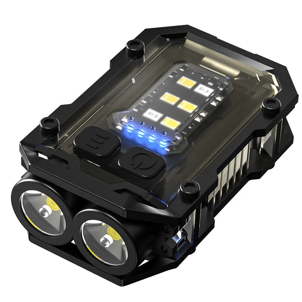 

Mini Keychain Flashlight 180LM Super Bright Torch Power Display Emergency Work Light Multifunctional for Camping Fishing Walking