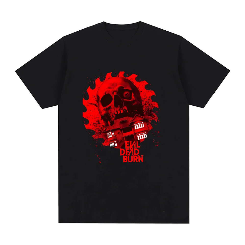 2026 New Movie Evil Dead Burn Printed T-shirts Summer Cotton Men's Women's Y2k T-shirt Oversized Popular Tee Fan Gifts Clothing