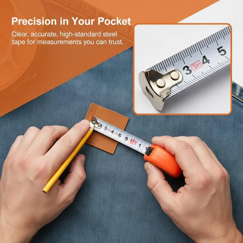 Mini Retractable Measuring Tape 1M 3FT Lightweight with Keychain for Home Clothing Tailor Measurement Work