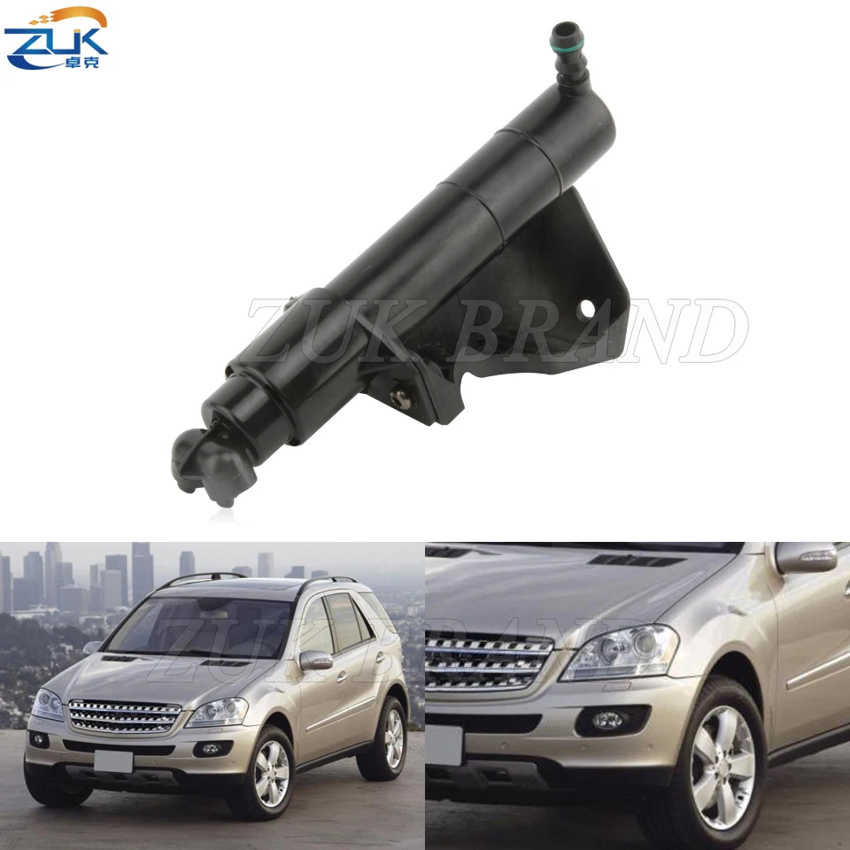 Car Front Headlight Washer Nozzle Headlamp Water Sprayer Jet For Mercedes-Benz ML300 ML350 ML450 ML500 ML63 AMG W164 2006-2012