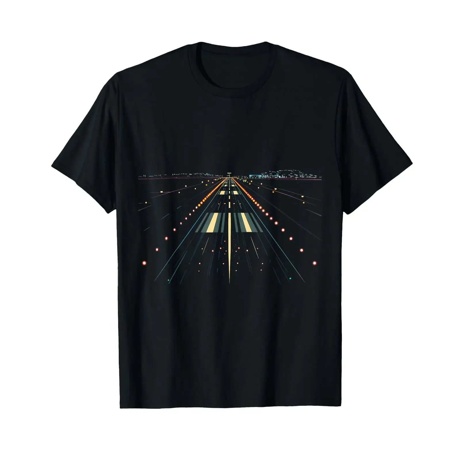 Pilot Airplane Airport Runway Air Traffic Controller T Shirt vintage Washed streetwear Comfortable Breathable homme Stretched