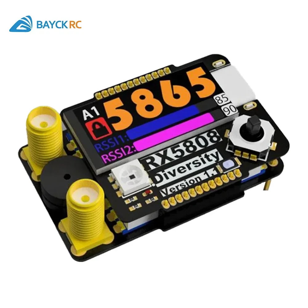 

RX5808 5.8G Dual Antenna Receiver Module RX Receiver Module For SKYZONE/Fatshark FPV Drone Glasses Accessories Part
