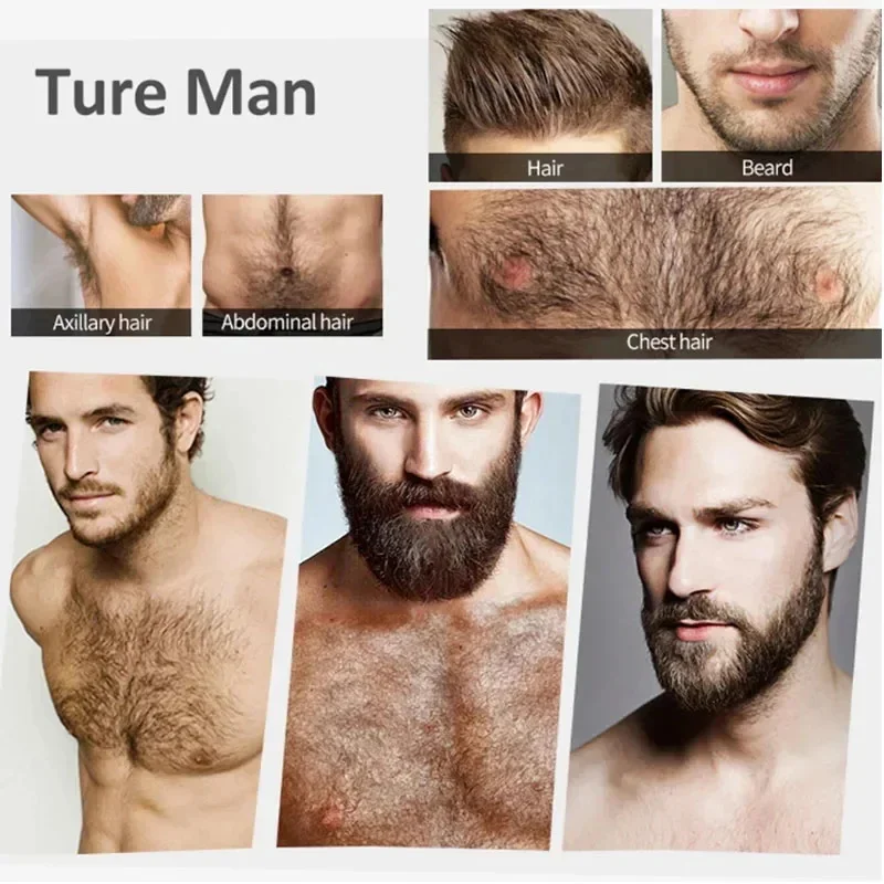 Beard Growth Oil Beard Wax Balm Hair Loss Products Leave-In Conditioner for Groomed Chest Hair Moustache Oil Beard Care 30ml