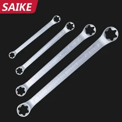 Juego de llaves de trinquete t e-torx de doble caja, llave hexagonal de doble extremo, Pentalobe, herramienta de reparación de automóviles Se