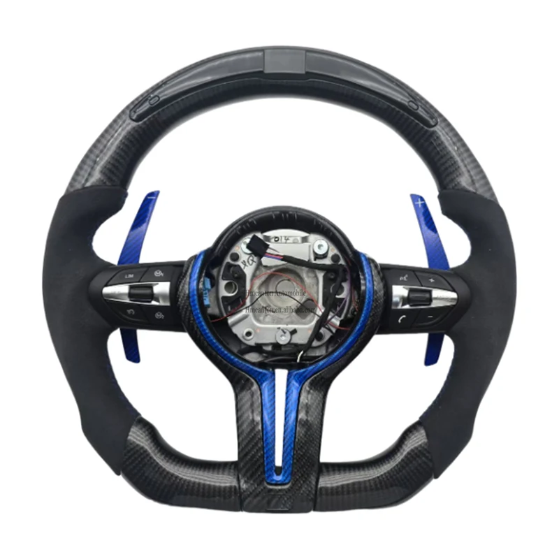 

Прямые продажи Factony на заказ, светодиодный руль из углеродного волокна M Sport для BMW F10 F30, автомобильный руль