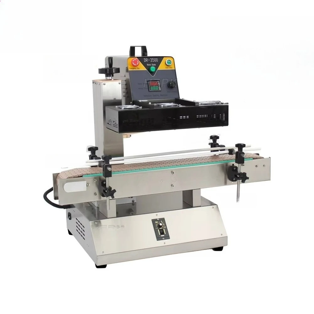 HZPK Automatic Heat Continuous Induction Liner Sealer Plastic Bottle Mouth Sealing Machine
