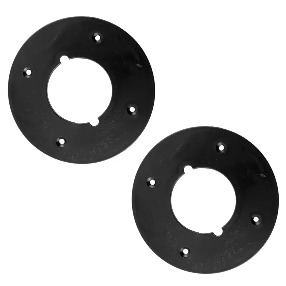 2pcs Black Circle Shape Electric Router Plastic Base Baseplate Base Plate For 3612 Electric Router Power Tool Accessories