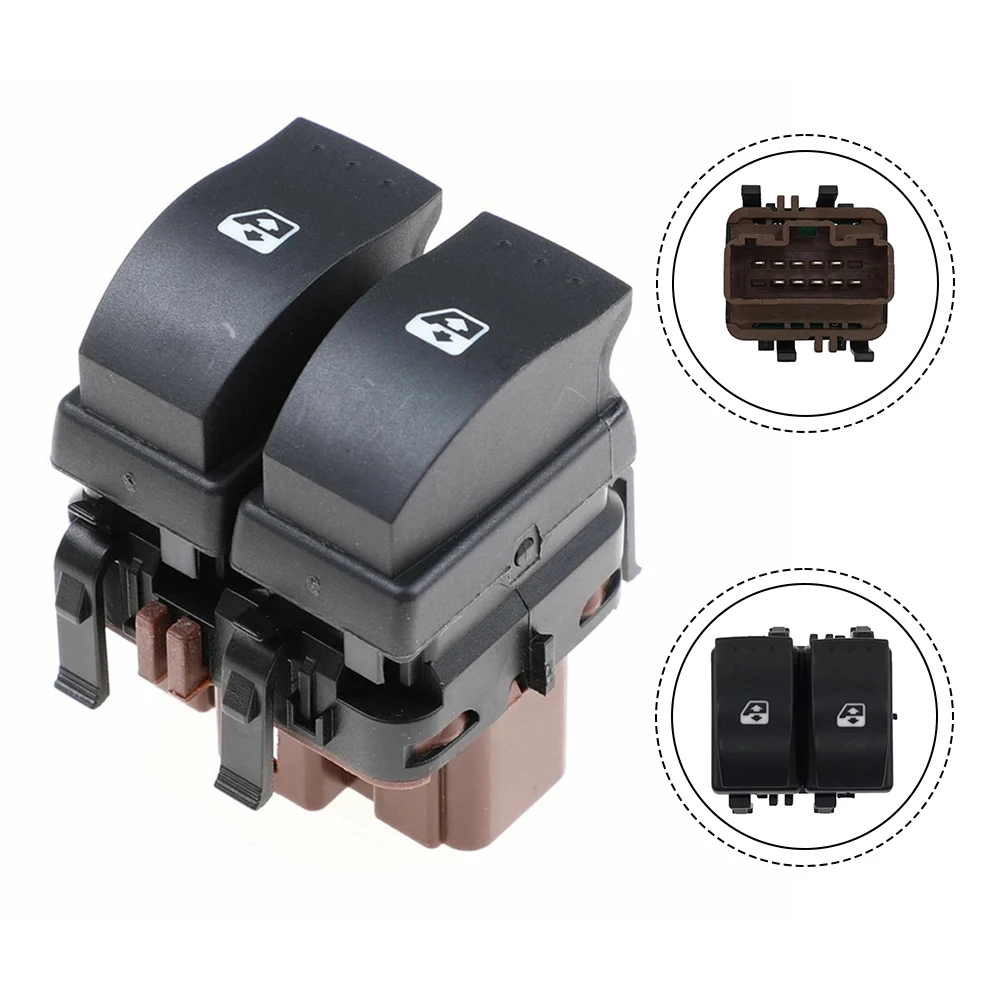 زر مفتاح التحكم في نافذة السيارة لرينو لـ Megane II وEspace IV 2003 2014 جزء بديل OEM 8200315040 #5