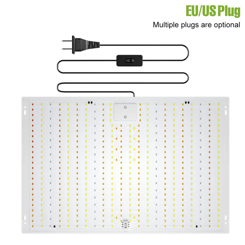 300 واط LED نمو النبات أضواء الطيف الكامل الكم مجلس زراعة مصباح الأشعة فوق البنفسجية الأشعة تحت الحمراء للداخلية الدفيئة الطماطم الخضروات الولايات المتحدة/الاتحاد الأوروبي التوصيل #5