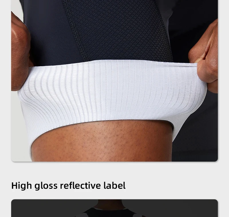 YKYWBIKE Herren-Radtrikot-Shorts für den Sommer 7H Paris HP Gepolsterte Elastische Atmungsaktive Rennrad-Fahrrad-Trägerhose – Detail 12