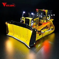 Vonado – Kit d'éclairage LED pour Bulldozer Cat D11 commandé par application 42131, Kit d'éclairage en briques de collection, non inclus dans le modèle de construction
