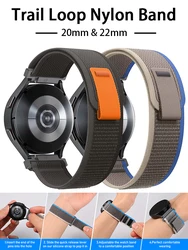 20mm 22mm Band For Samsung Galaxy Watch 7 6 5 4 Pro 45mm Gear S3 Active 2 Trail Loop coorea bracelet HUAWEI Watch GT 2/2e/pro