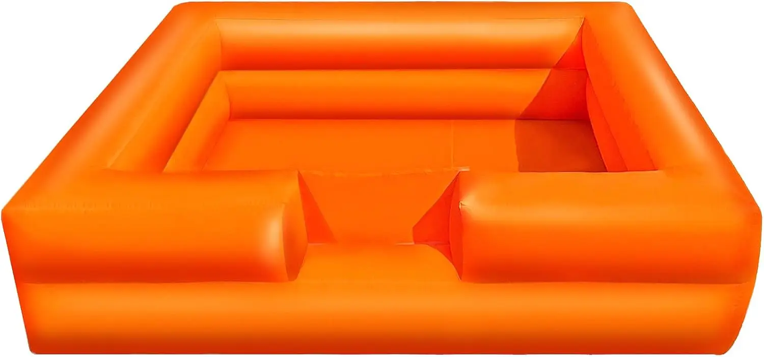 

Foam Ball Pit 10x10Ft with Built-in Fan Ball Pit Inflatable for Kids Toddlers, Hours of Fun Activity（Organe）