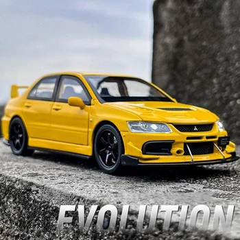 1:32 JDM Mitsubishi Lancer Evolution alaşım Model araba oyuncak pres döküm Metal döküm ses ve ışık oyuncak arabalar çocuklar için araç