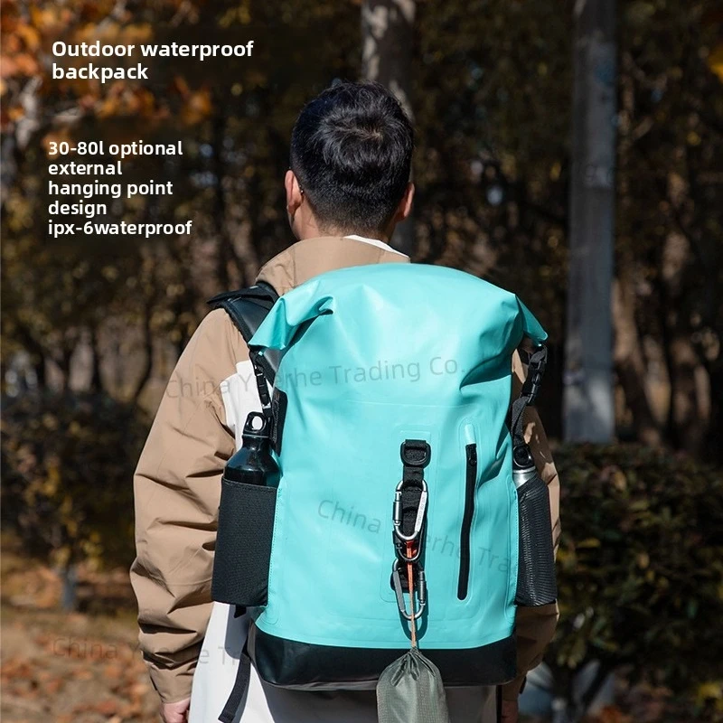 

Outdoor Waterproof Backpack Skiing Mountaineering Backpack Beach Rafting Bag Cycling Storage Bag Travel Camping Bag