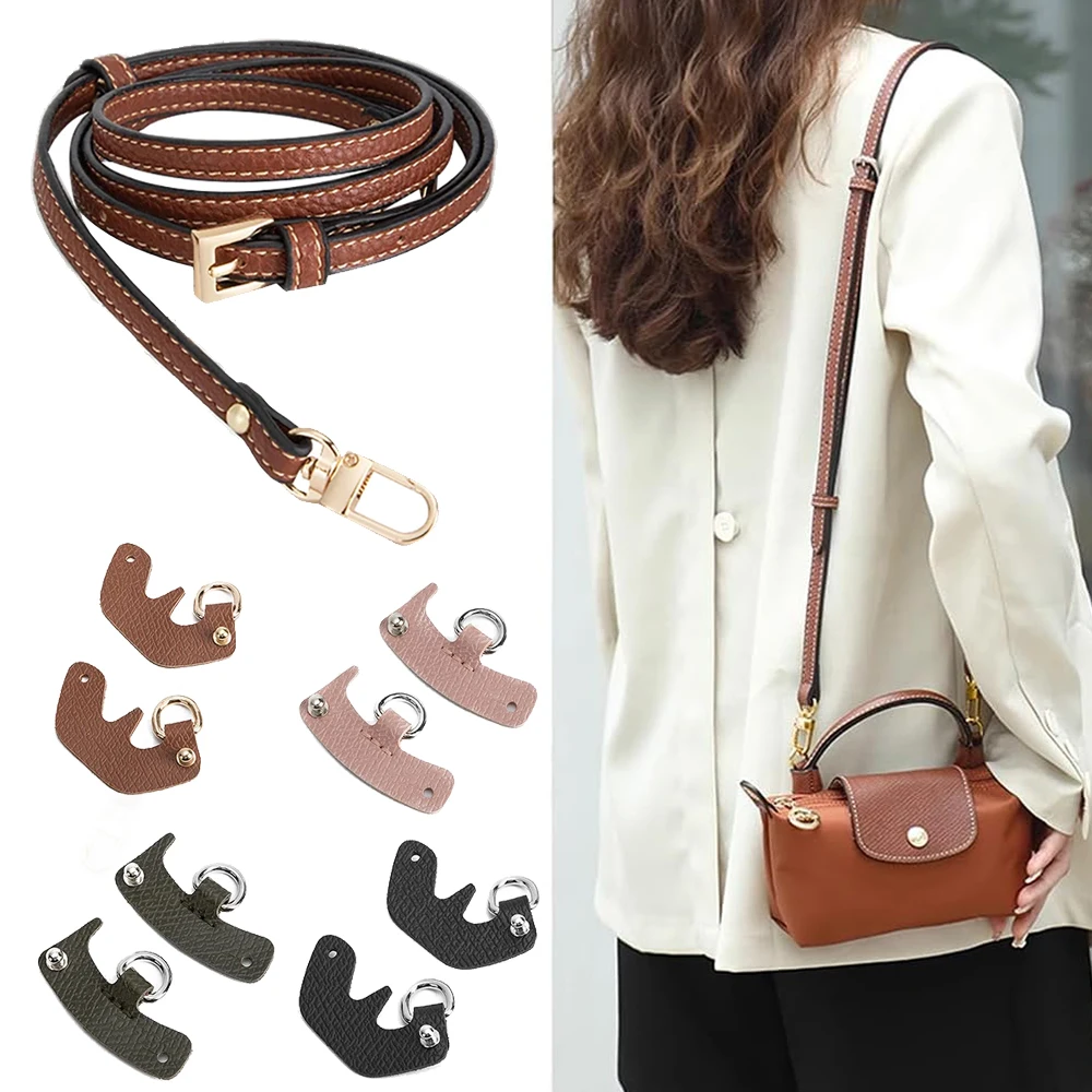 1Set Verstelbare Tas Riem Lederen Diy Mini Transformatie Punch-Vrij Vervangende Schouder Crossbody Handtas Conversie Accessoire