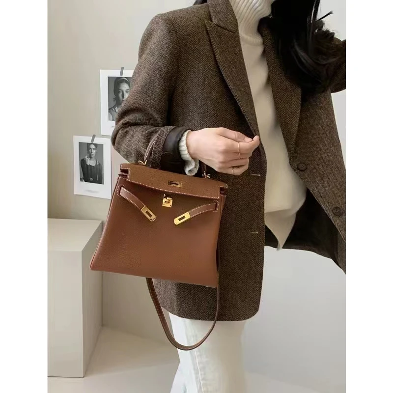 [EWQ] Office Lady Casual Woolen Blazer Coats All-match Single Breasted Outwear Women Winter Clothing 2024 Autumn New 16O1299