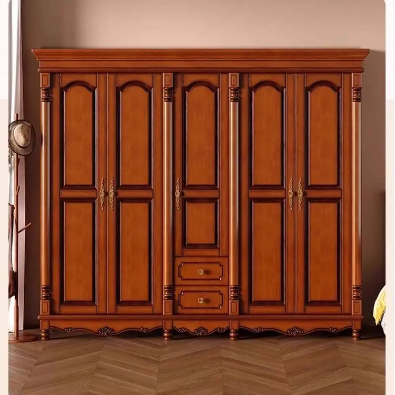 

Nordic Old Hall Wardrobes Wood Luxury Locker Tall Dressing Armoire Wardrobes Lounges Drawers Armario De Ropa Furniture For Home