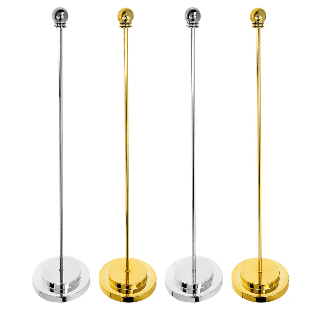 

4pcs Flagpole Stable Base Stand Desktop Holder Wear Resistant Office Decorative Flag Holder Bracket Table Top Flag Display