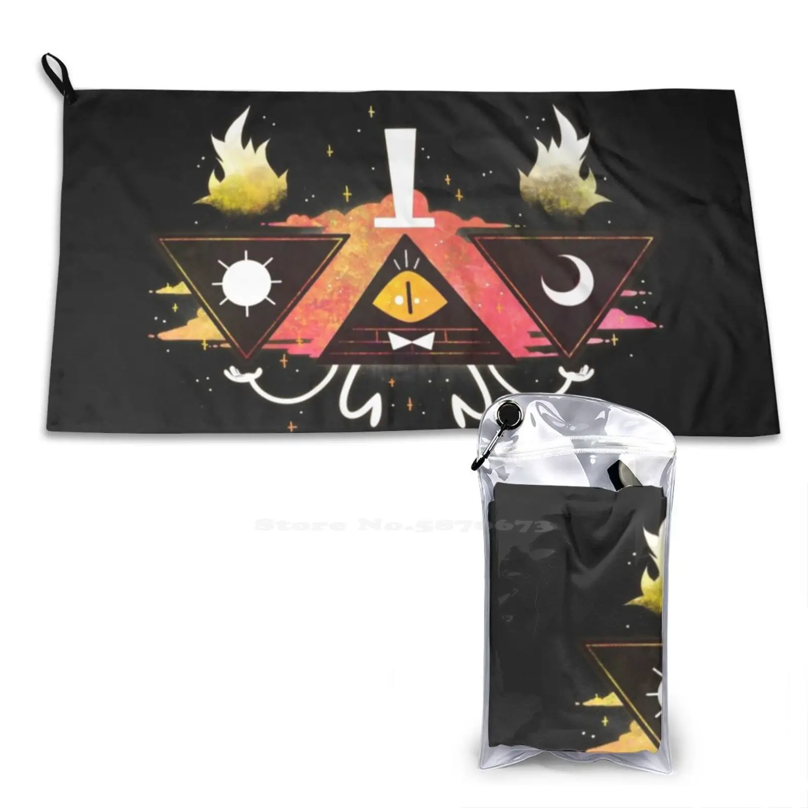 

...Scale Of Fate... / / Bill Soft Towel Quick Dry Beach Towel Bill Cipher