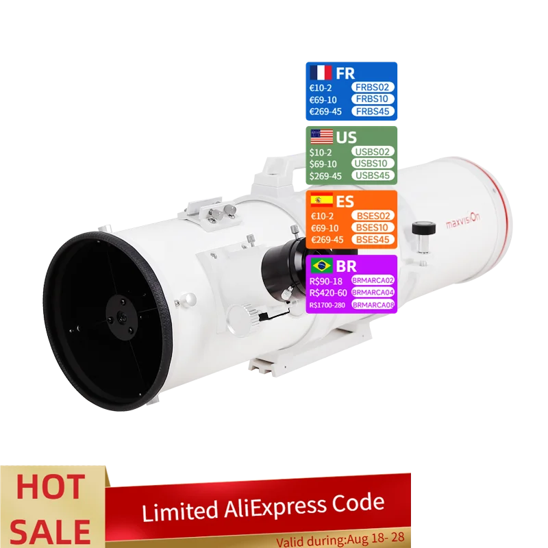 

Wholesale 150mm 6 Inch OTA Maxvision Professional Astronomical Telescope Reflector Telescopes Astronomic