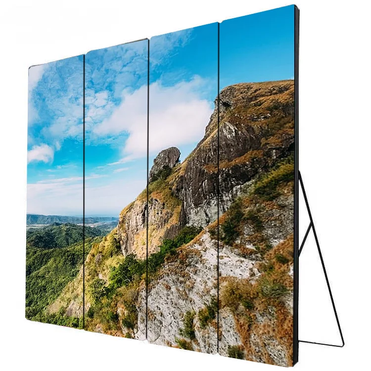 Customizable Factory Hot Sale Full Color Video Poster Led Screen Manufacturer Premium Quality Floor Standing Advertising Display